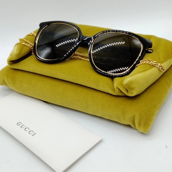 Gucci Sunglasses GG1076S Men's Black 258-070425 - Picture 9 of 9